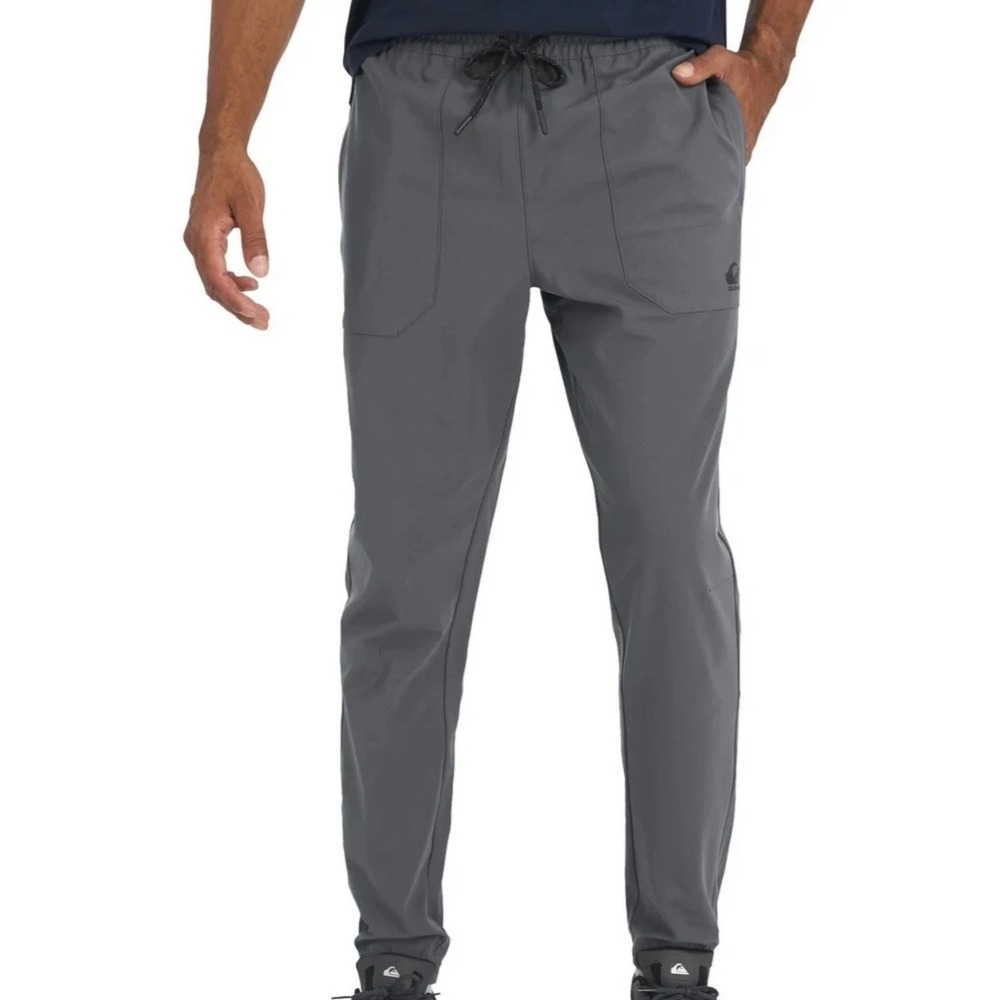 Quiksilver Mens Regular Fit Gray Dryflight Jogger Pants •XXL• Gorpcore Techware